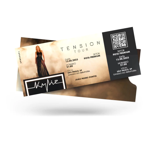 Bilhete Colecionável Kylie Minogue - Tension Tour - comprar online