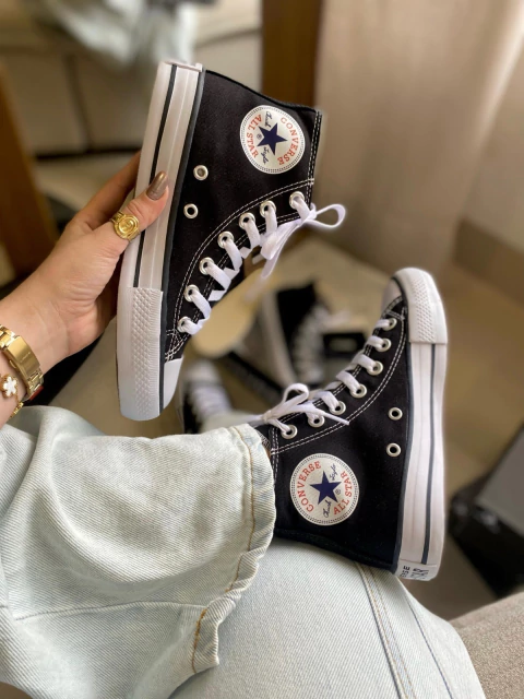 All Star Converse Cano Alto preto/preto - comprar online