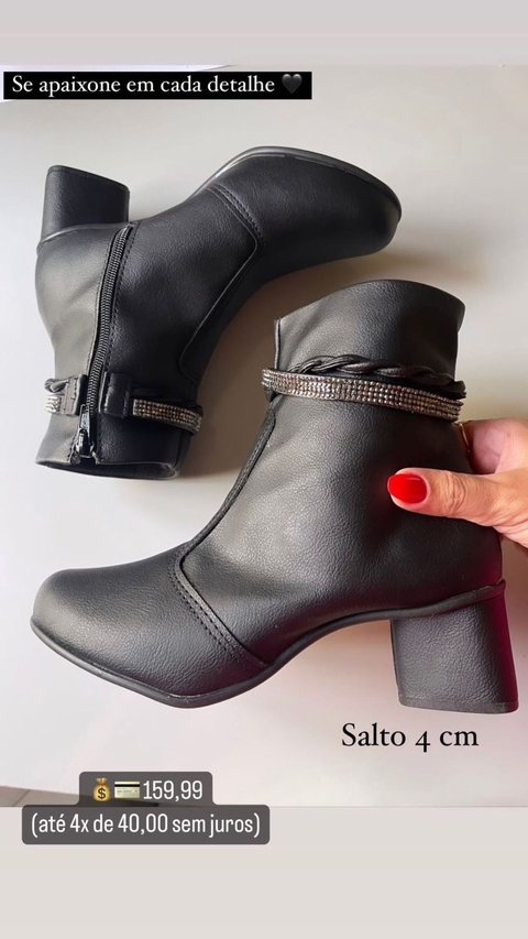 Bota saltinho strass PROMÔ - comprar online
