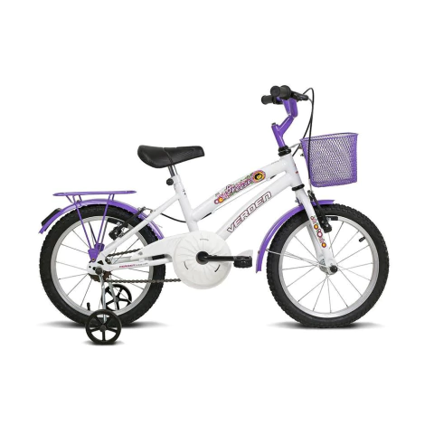 Bicicleta Breeze aro 16 Branco e Lilás - Verden