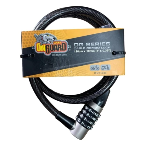 Cadeado OG Series Cable Combo Lock 120cmx10mm - OnGuard