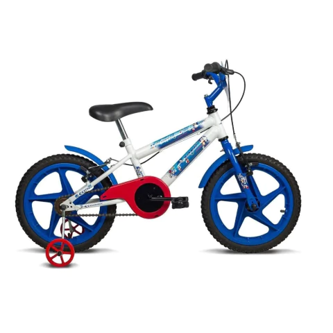 Bicicleta Sonic aro 16 Branco e Azul - Verden