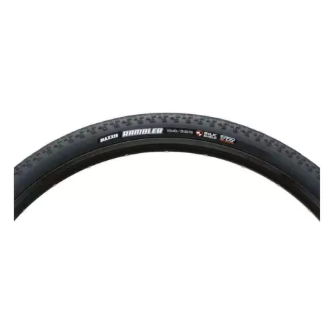 Pneu para bicicleta Gravel Maxxis Rambler 700x40C Dobrável Silk Shield tr Preto