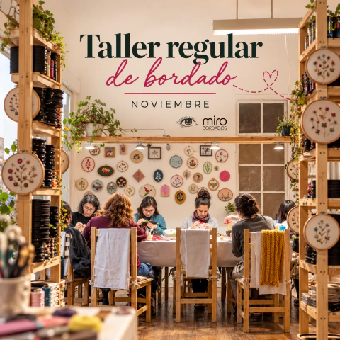 Taller bordado regular presencial - NOVIEMBRE