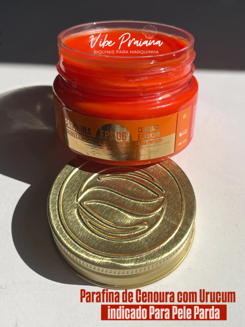Parafina de Cenoura com Urucum