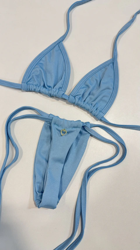 Biquíni Lacinho Azul bebê