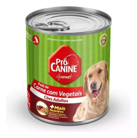 PRO CANINE PATE CARNE COM VEGETAIS ADULTO 280G
