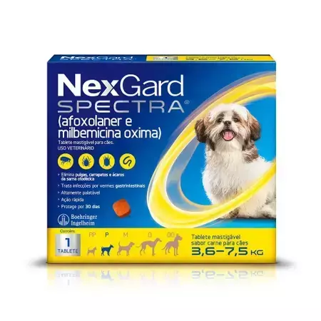 NEXGARD SPECTRA 3,6 A 7,5KG