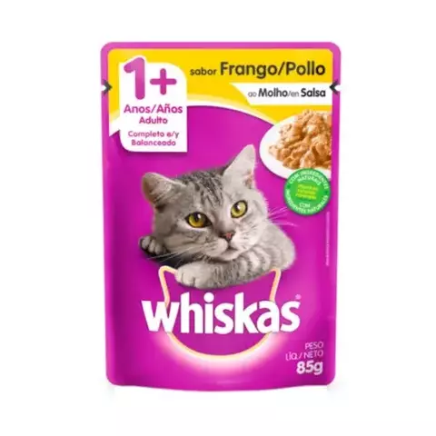 SACHE WHISKAS FRANGO AO MOLHO 1+ 85G