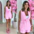 CONJUNTO MAXI COLETE E SHORT - Rosa Chiclete