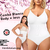 Combo blanco Body moldeador reductor + Tanga Less faja reductora - comprar online