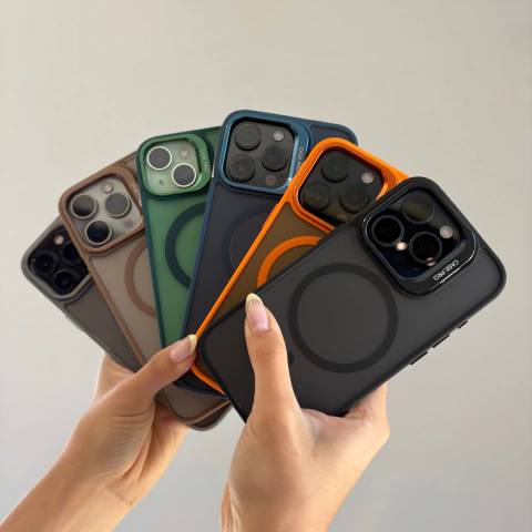 FUNDA MAGSAFE OPACA CON PROTECTOR DE CAMARA - comprar online