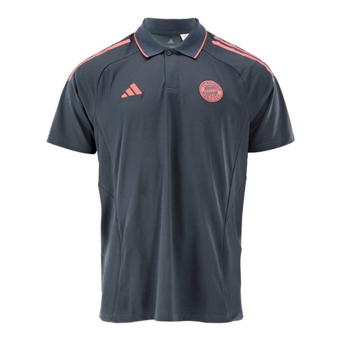 Camisa Polo Bayern de Munique Treino 25/26 - Torcedor Adidas Masculina - Cinza com detalhes em laranja - comprar online
