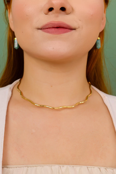 Aro Ondulado Dourado