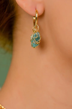 Brinco Argola Trio Cesta Amazonita na internet