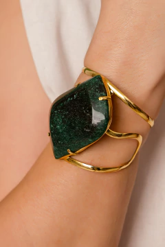 Bracelete Onda Aventurina Verde - comprar online