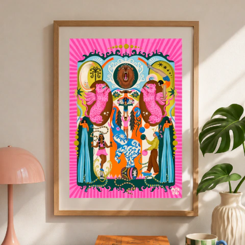 Póster Función de circo grande
