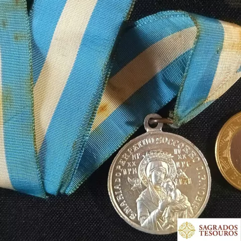 Medalha de Nossa Senhora do Perpétuo Socorro e S. Afonso M. de Ligório