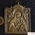 ícone de Nossa Senhora em bronze