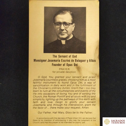 Mons. Josemaría Escrivá de Balguer y Albás