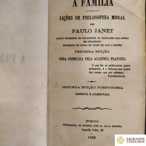 A Família - Lições de Philosophia Moral