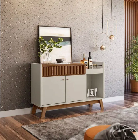 Aparador Buffet 2 Portas 1 Gaveta Lucca