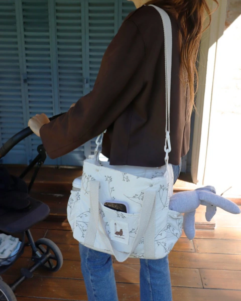 Bolso Organizador Cochecito - Ramitas Verdes