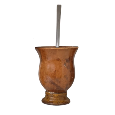 Kit Cuia de Chimarrão Porongo Inox Pequena Infantil Com Bomba Desenhos Sortidos