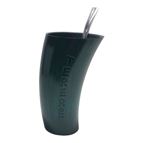 Kit Tereré Imitação Guampa Com Bomba Inox - comprar online