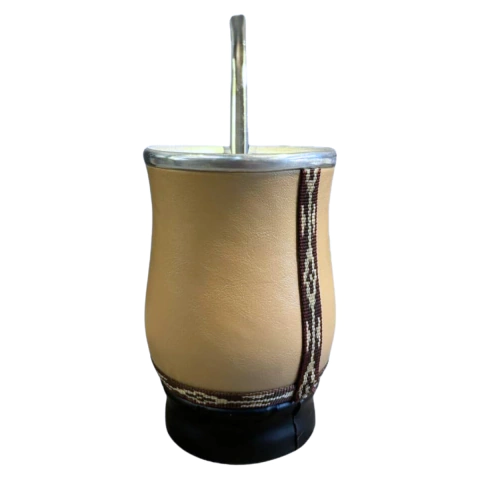 Kit Tereré Cuia Térmica Forrado Com Bomba Inox Cores Sortidas