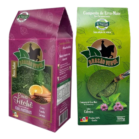 Erva-mate Brasão Verde 500g Sabores Sortidos