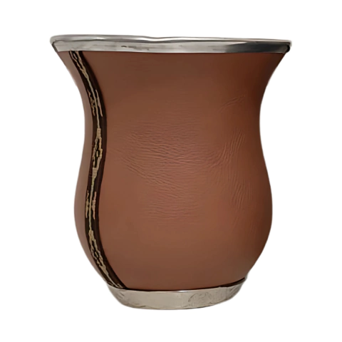 Cuia de Chimarrão Porongo Forrada em Courino - comprar online