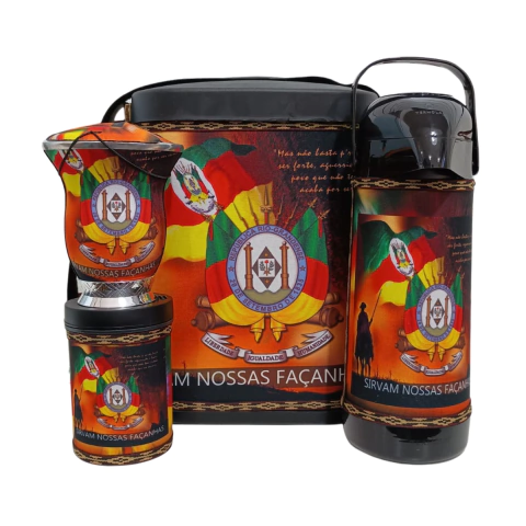 Kit Mateira 5 Peças Cuia Térmica Mateira Tapa e Porta Erva Sortidos - comprar online