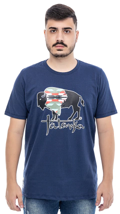 Camiseta Logo M03 azul marinho