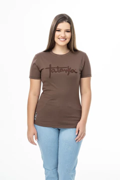 Camiseta Marrom Feminina Tatanka Bordada REF 018 - comprar online