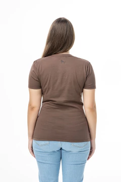 Camiseta Marrom Feminina Tatanka Bordada REF 018 - Tatanka Clothes