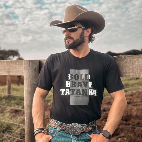 Camiseta Masculina Tatanka Preta silkada REF229 - comprar online