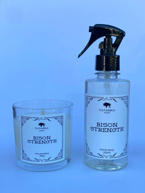 KIT Vela aromática + Home Spray Bison Strength - comprar online
