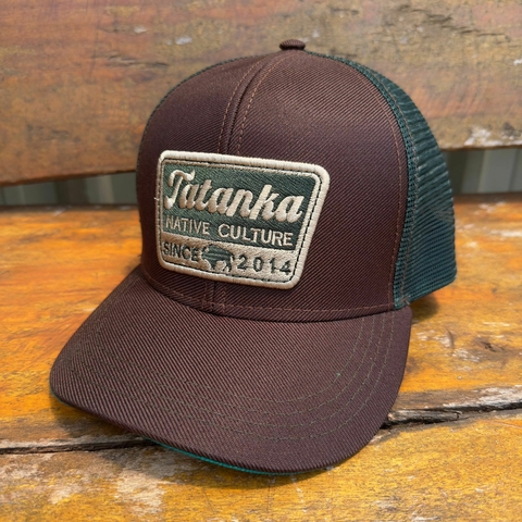 Boné Tatanka marrom com patch bordado traseira em tela REF 126 - comprar online