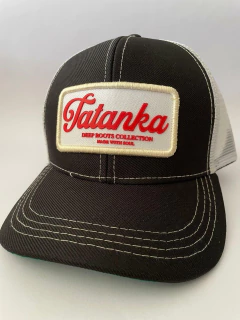 Boné Tatanka preto com patch silkada na frente e tela branca REF 125 na internet