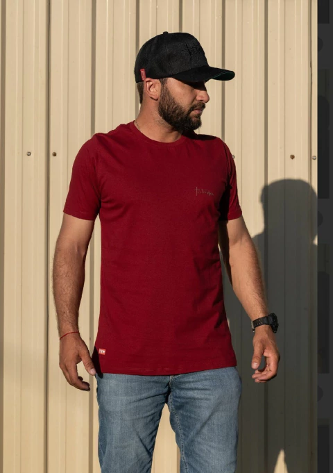 Camiseta Básica Masculina Tatanka Bordô REF.22 - comprar online
