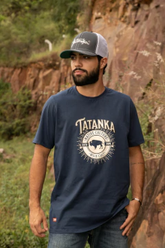 Camiseta Masculina Tatanka Azul Marinho silkada REF273 - comprar online