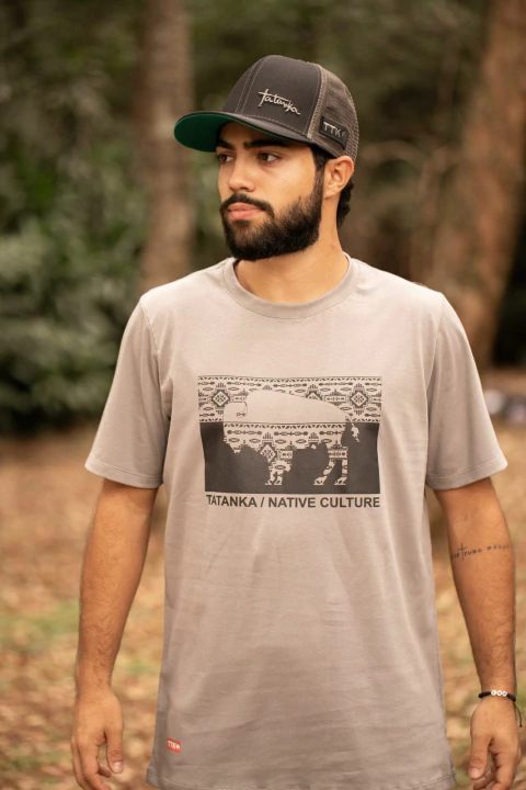 Camiseta Masculina Tatanka Cinza Silkada REF268 - comprar online