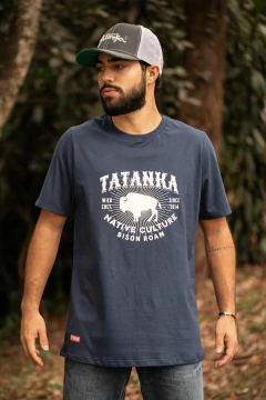 Camiseta Masculina Tatanka Azul Marinho Silkada REF265 - comprar online