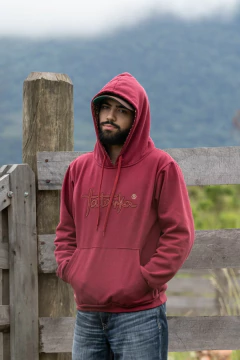 Moletom Tatanka Bordô com escrita bordada na internet