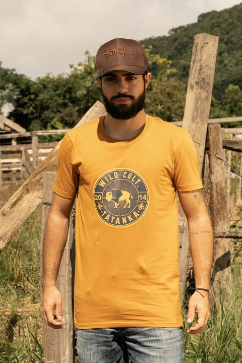 Camiseta Masculina Tatanka Amarelo Mostarda Silkada REF276 - comprar online