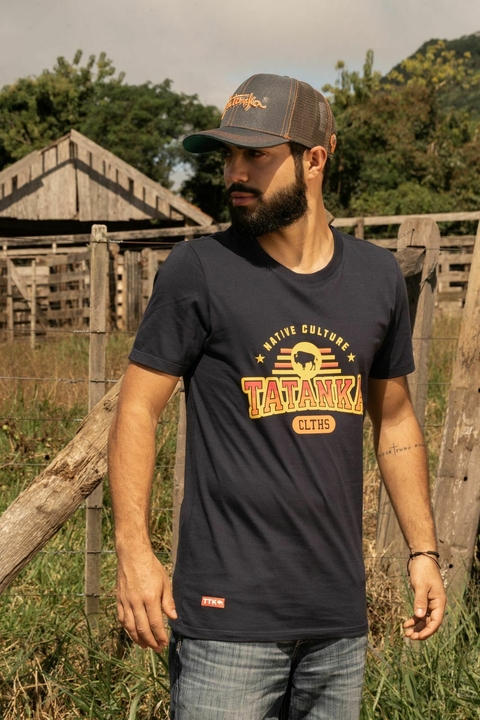 Camiseta Masculina Tatanka Azul Marinho Silkada REF274 - comprar online