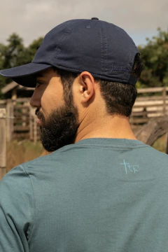 Camiseta Básica Masculina Tatanka Azul Petróleo REF21 na internet