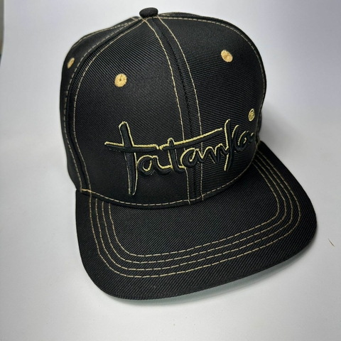 Boné Tatanka Preto Bordado com contorno Amarelo Pastel - comprar online