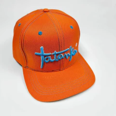 Boné Tatanka Laranja Flúor escrita em azul REF 144 - comprar online